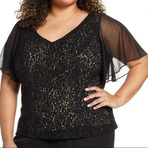 Alex Evening Chiffon V-Neck